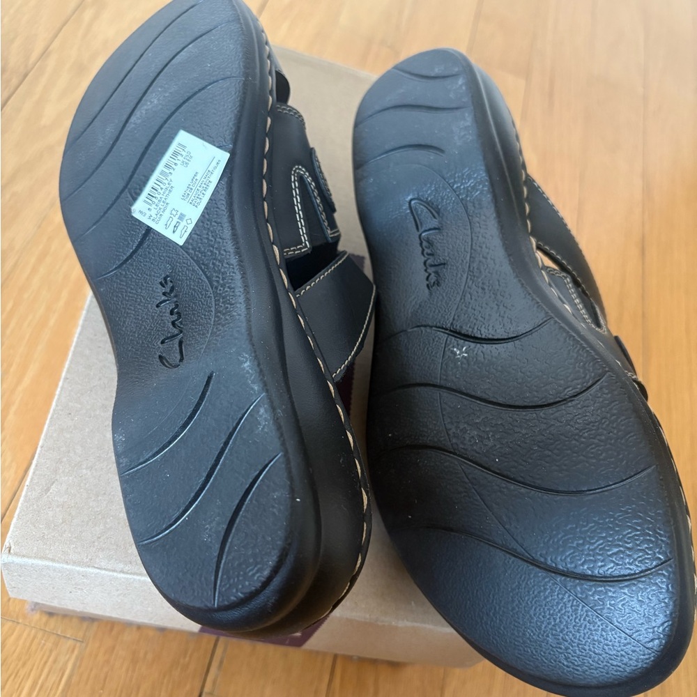 NWT Clark’s Black Sandals, size 8 - Picture 5 of 12